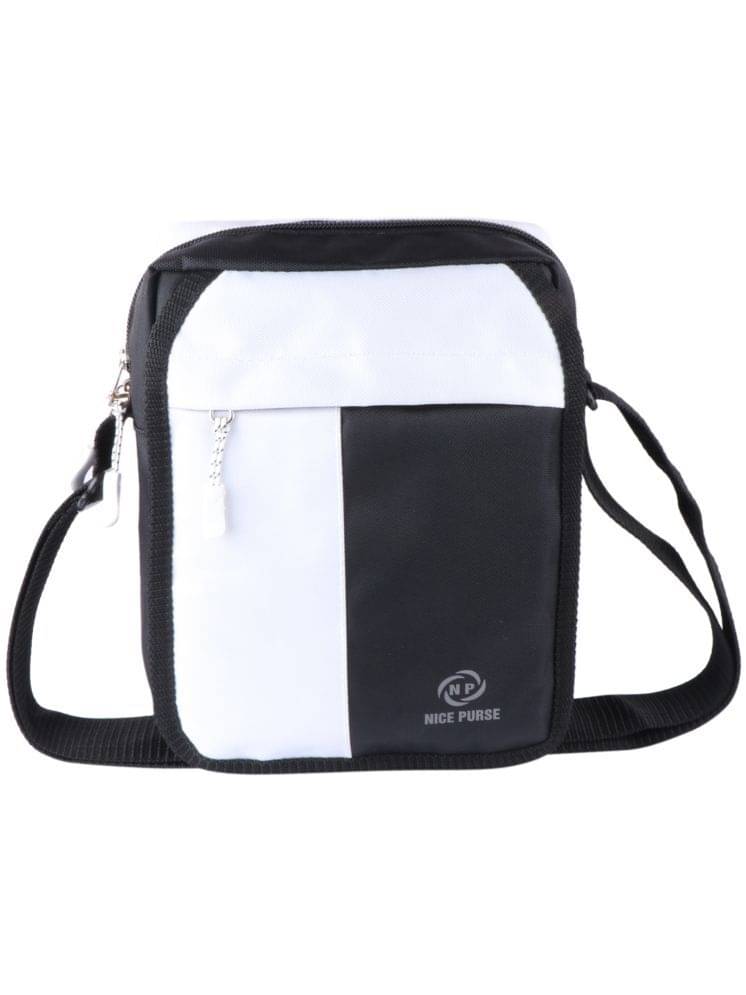     			Nice Purse Black Colorblocked Messenger Bag