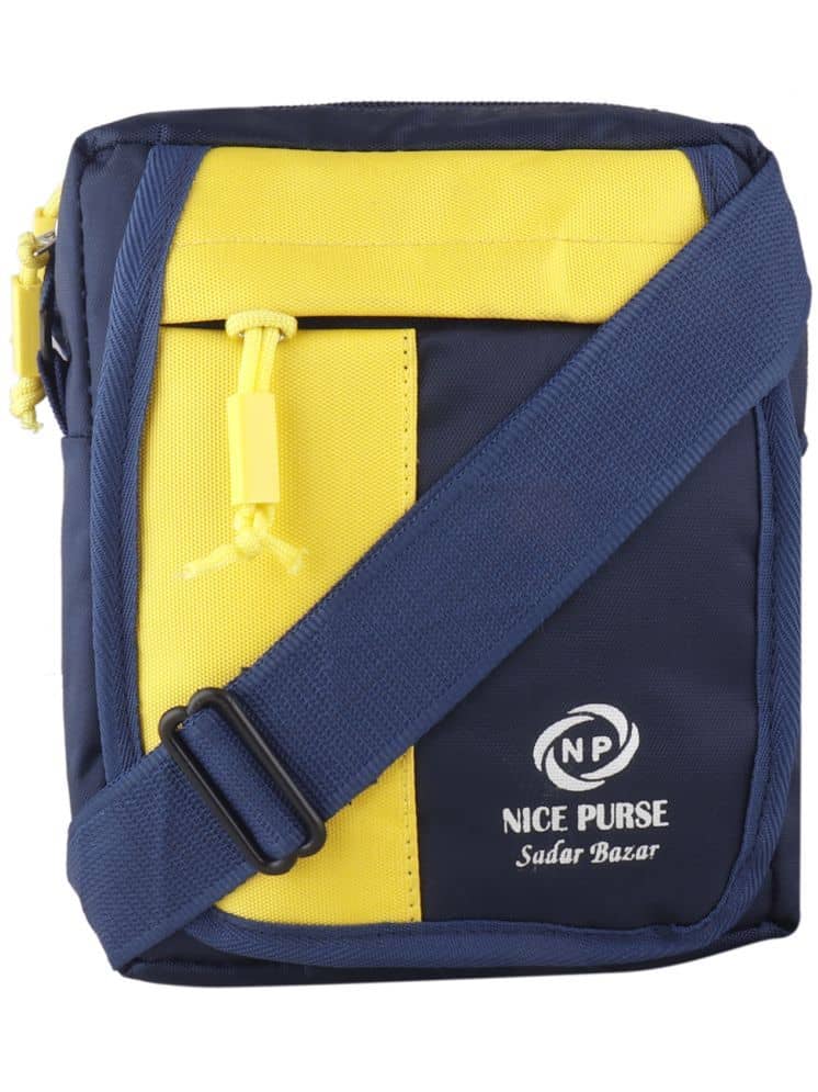 Nice Purse Blue Colorblocked Messenger Bag - Handbags | Buy online on ZillyBuy
