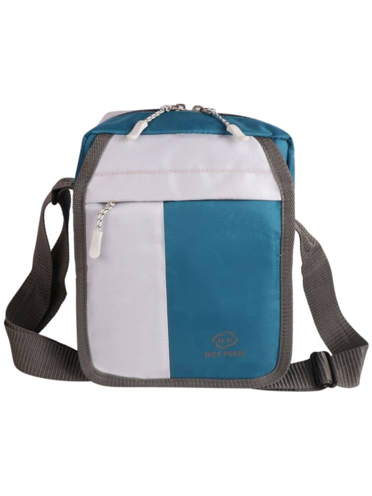 Nice Purse Sea Green Colorblocked Messenger Bag - Handbags | Buy online on ZillyBuy