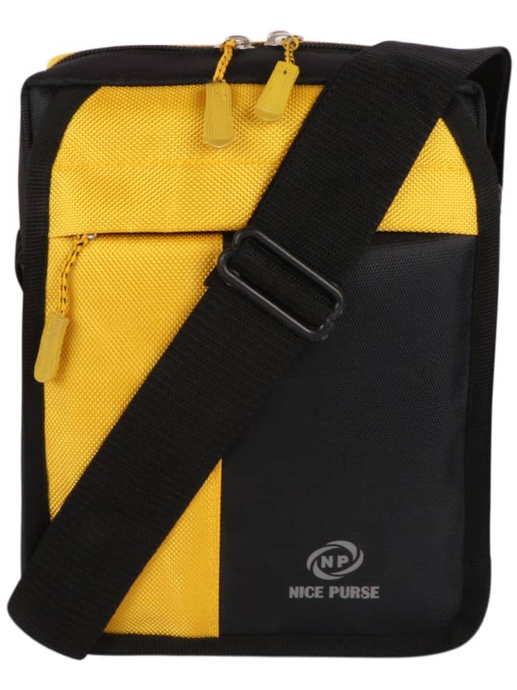 Nice Purse Yellow Colorblocked Messenger Bag - Handbags | Buy online on ZillyBuy