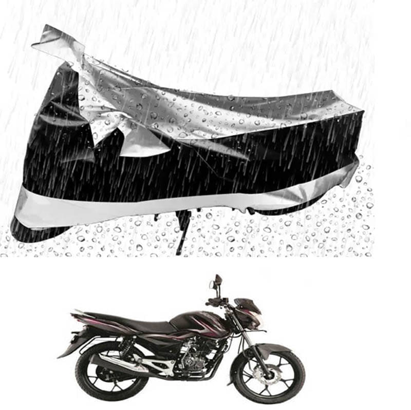 RONISH Bike Body Cover for Bajaj Discover 125 DTS-i ( Pack of 1 ) , Silver RONISH Bike Body Cover for Bajaj Discover 125 DTS-i ( Pack of 1 ) , Silver
