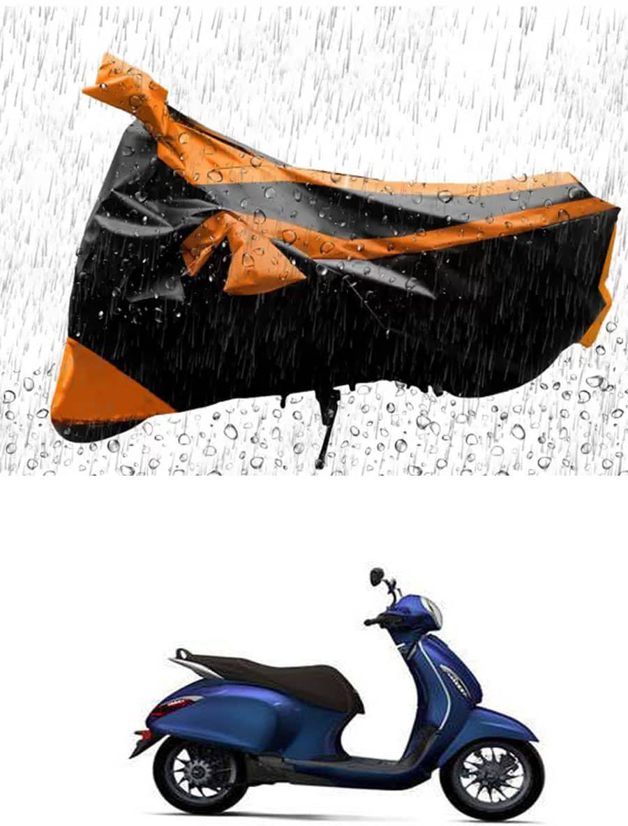 RONISH Bike Body Cover for Bajaj Chetak ( Pack of 1 ) , Orange