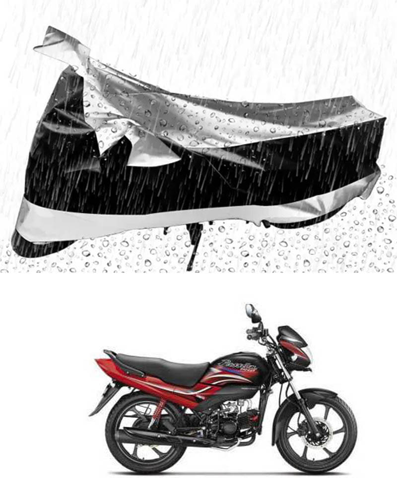 RONISH Bike Body Cover for Hero Passion Pro ( Pack of 1 ) , Silver RONISH Bike Body Cover for Hero Passion Pro ( Pack of 1 ) , Silver