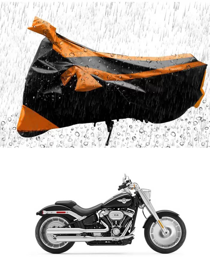     			RONISH Bike Body Cover for Yamaha Fat Boy ( Pack of 1 ) , Orange