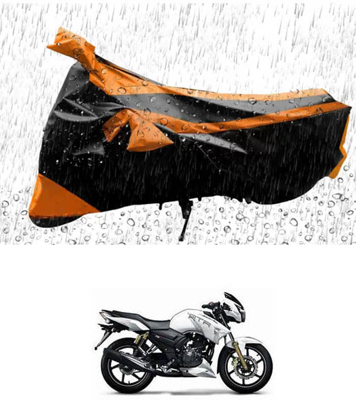 RONISH Bike Body Cover for TVS Apache RTR 180 ( Pack of 1 ) , Orange