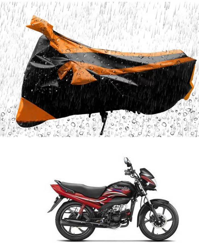     			RONISH Bike Body Cover for Hero Passion Pro ( Pack of 1 ) , Orange