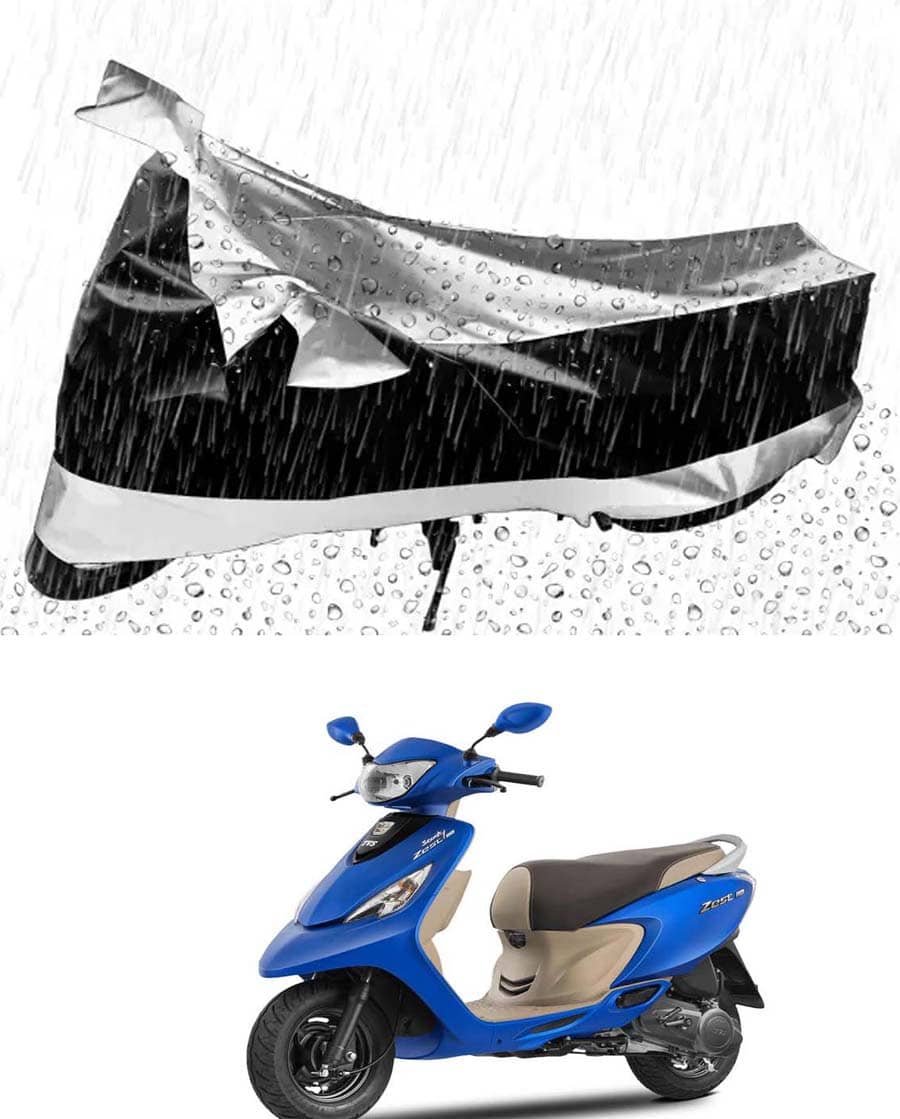 RONISH Bike Body Cover for TVS Scooty Zest 110 ( Pack of 1 ) , Silver