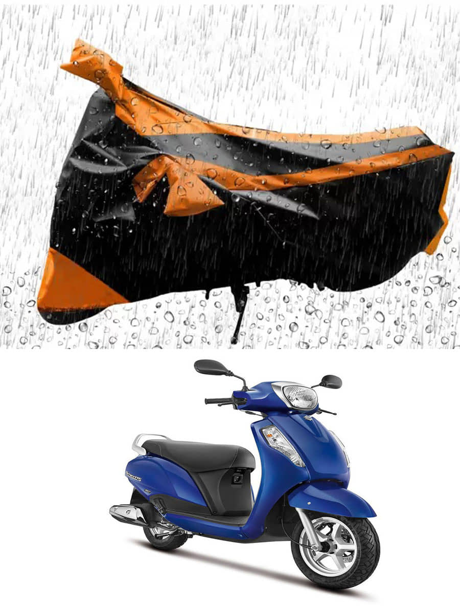 RONISH Bike Body Cover for Suzuki Access 125 ( Pack of 1 ) , Orange