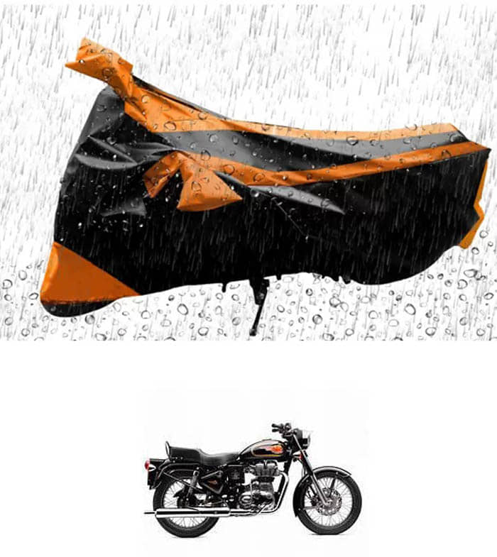 RONISH Bike Body Cover for Royal Enfield Bullet 500 ( Pack of 1 ) , Orange