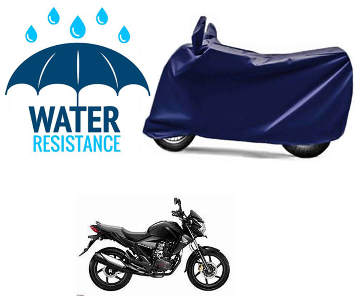 RONISH Bike Body Cover for Honda CB Unicorn ( Pack of 1 ) , Blue