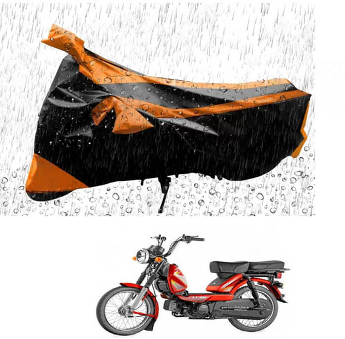 RONISH Bike Body Cover for TVS Heavy Duty Super XL ( Pack of 1 ) , Orange