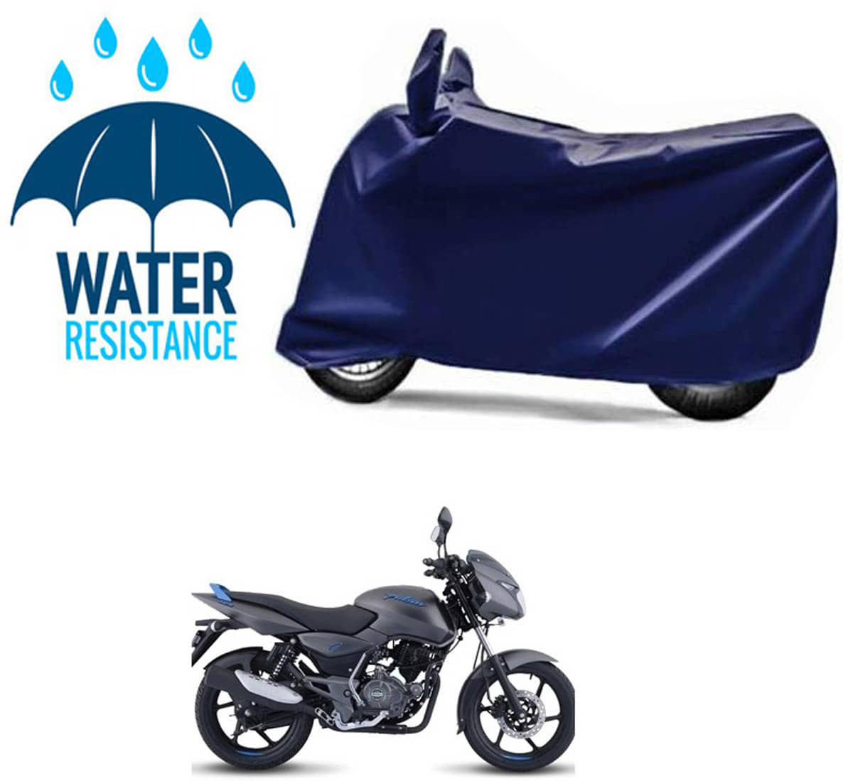 RONISH Bike Body Cover for Bajaj Pulsar 150 F ( Pack of 1 ) , Blue