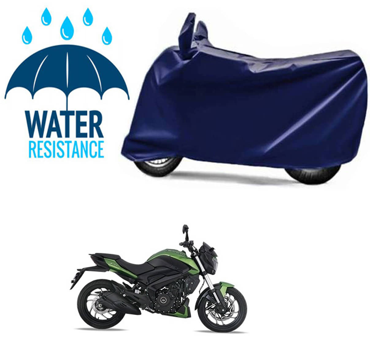 RONISH Bike Body Cover for Bajaj Dominar 400 ( Pack of 1 ) , Blue