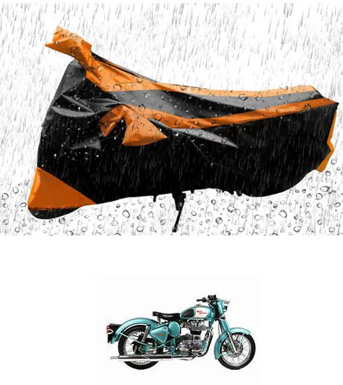 RONISH Bike Body Cover for Royal Enfield Bullet 350 ( Pack of 1 ) , Orange