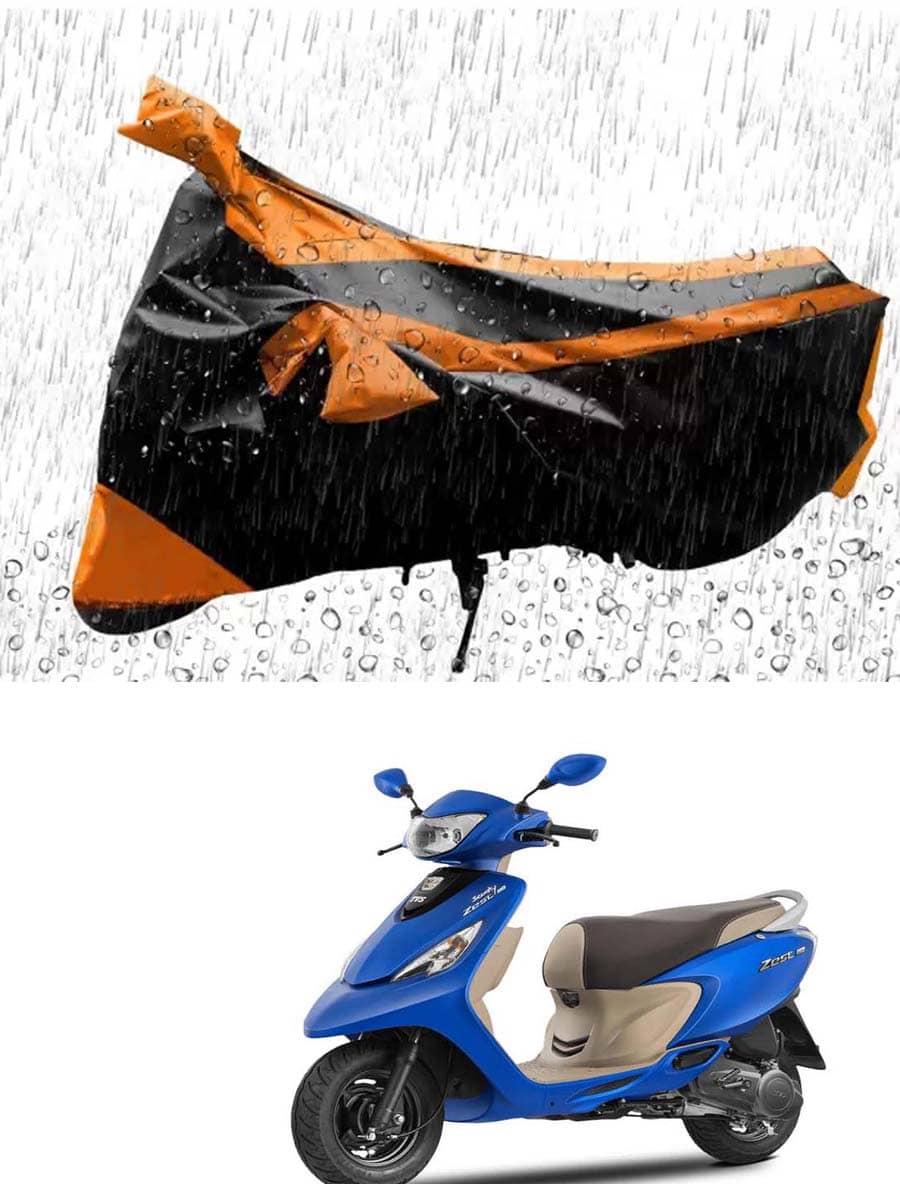 RONISH Bike Body Cover for TVS Scooty Zest 110 ( Pack of 1 ) , Orange