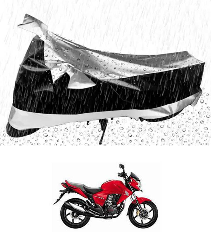 RONISH Bike Body Cover for Honda All Bike Models ( Pack of 1 ) , Silver RONISH Bike Body Cover for Honda All Bike Models ( Pack of 1 ) , Silver