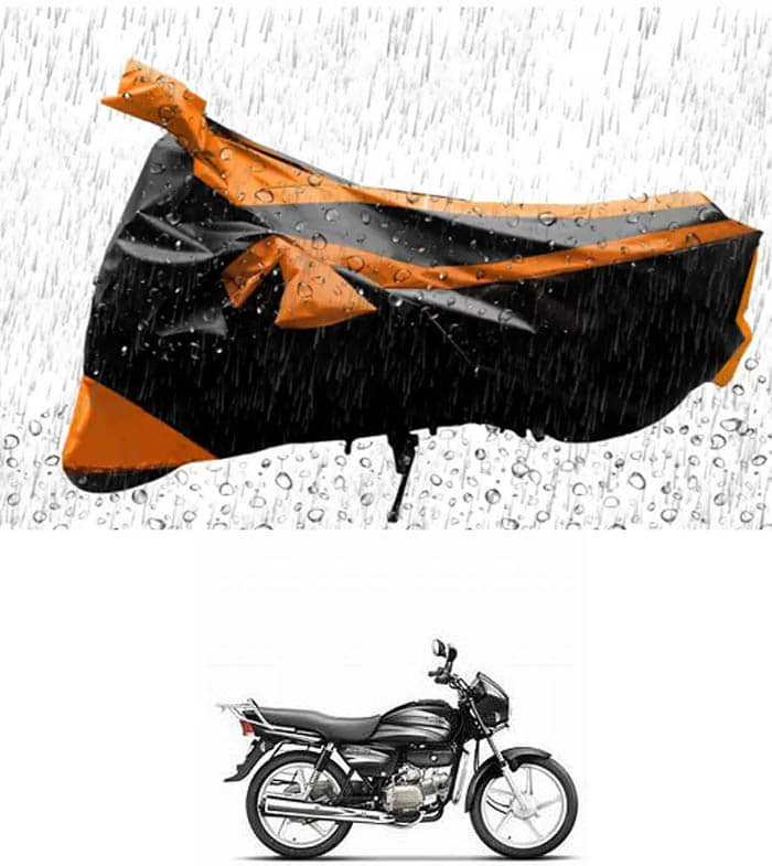 RONISH Bike Body Cover for Hero Splendor ( Pack of 1 ) , Orange