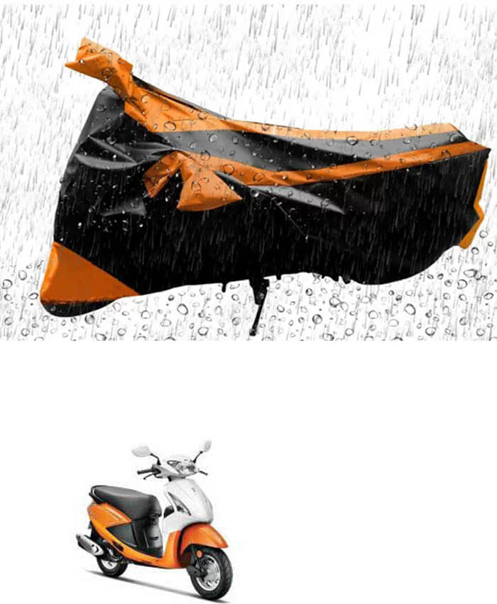 RONISH Bike Body Cover for Hero Pleasure ( Pack of 1 ) , Orange