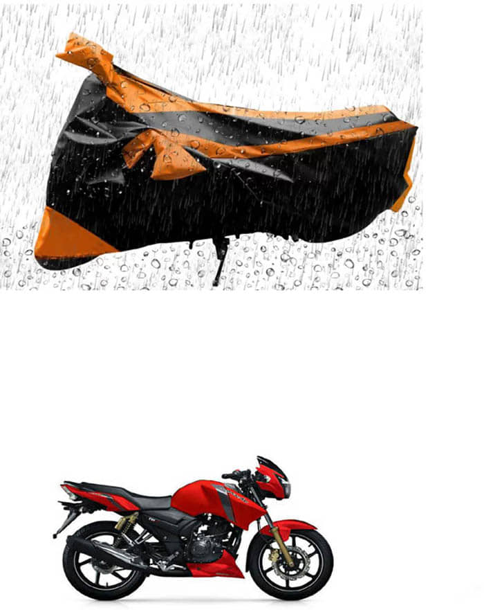 RONISH Bike Body Cover for TVS Apache RTR 160 ( Pack of 1 ) , Orange