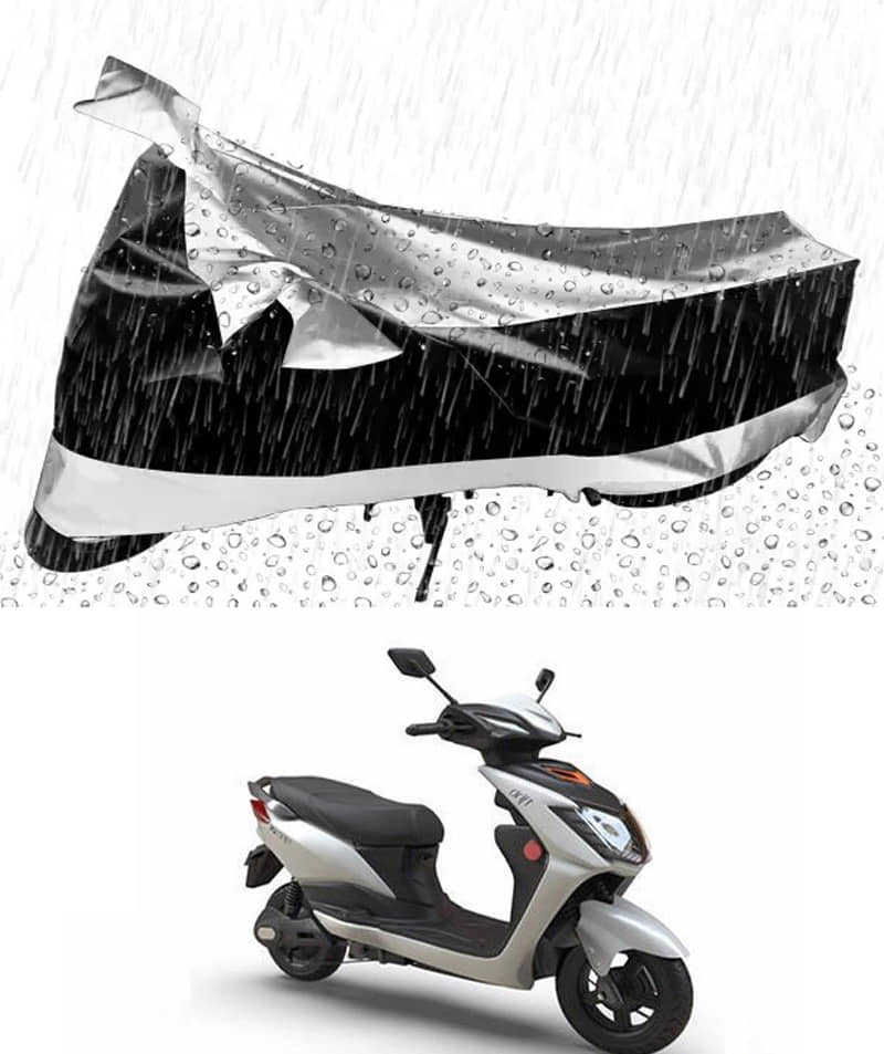 RONISH Bike Body Cover for All Brands Scooty ( Pack of 1 ) , Silver