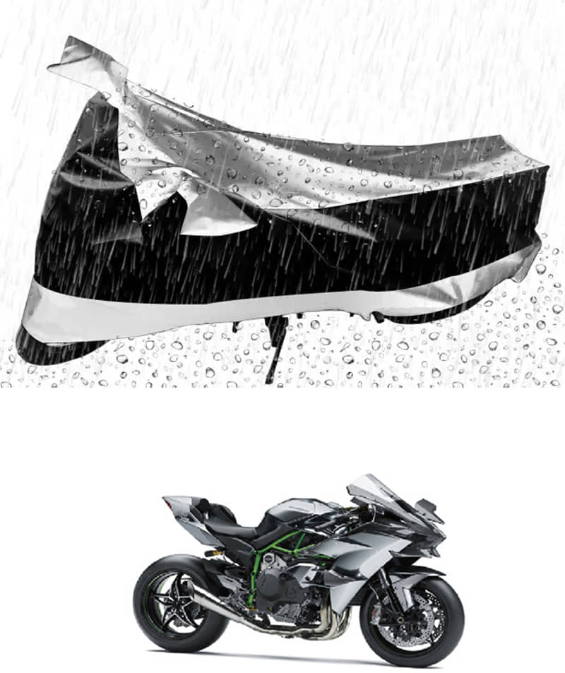 RONISH Bike Body Cover for Kawasaki All Bike Models ( Pack of 1 ) , Silver