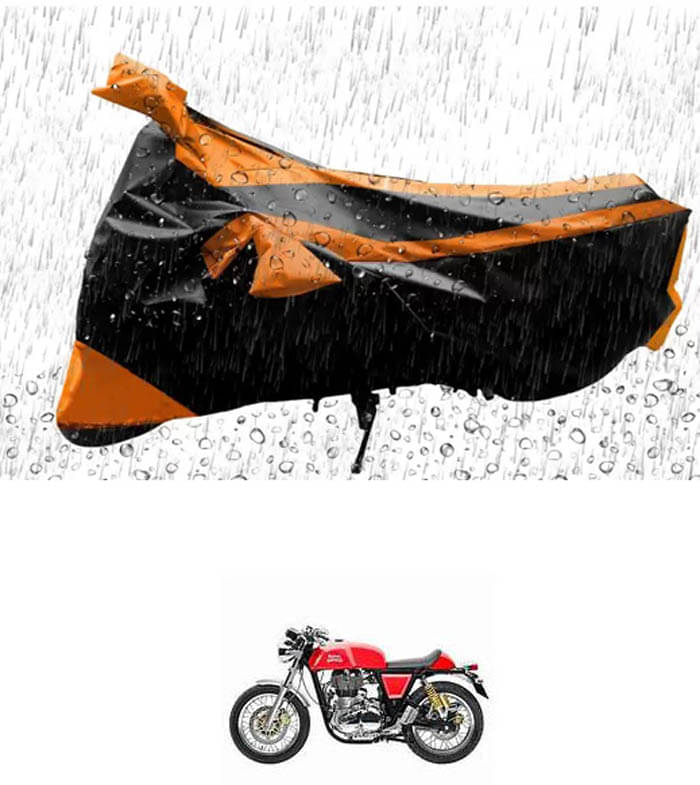     			RONISH Bike Body Cover for Royal Enfield Continental GT ( Pack of 1 ) , Orange