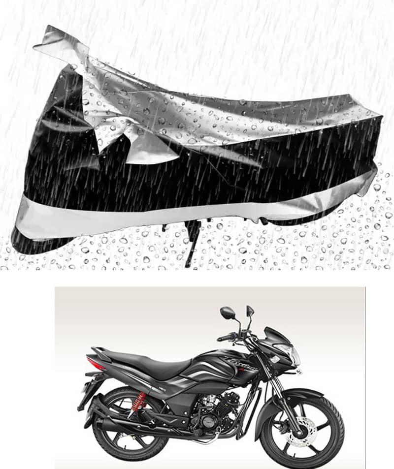 RONISH Bike Body Cover for Hero Passion Pro ( Pack of 1 ) , Silver