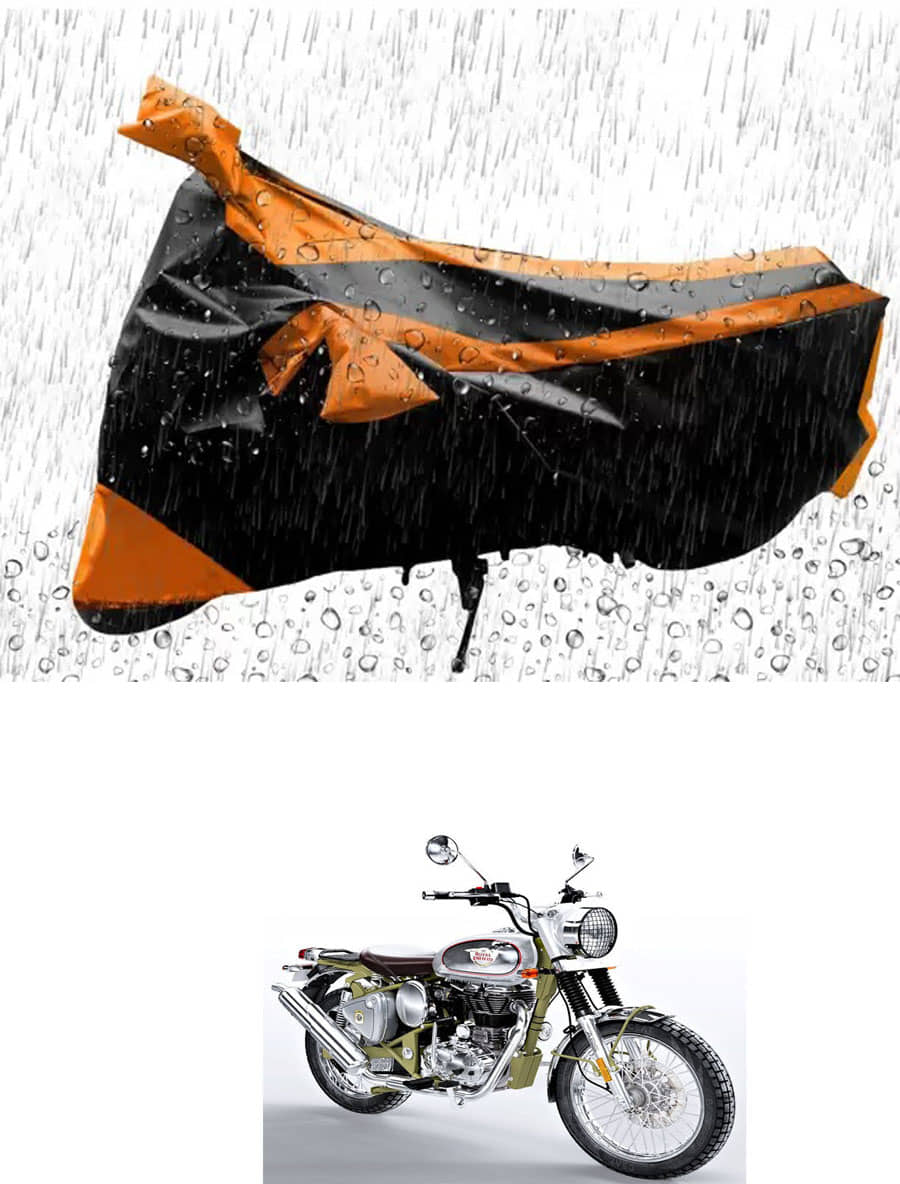 RONISH Bike Body Cover for Royal Enfield All Bike Models ( Pack of 1 ) , Orange