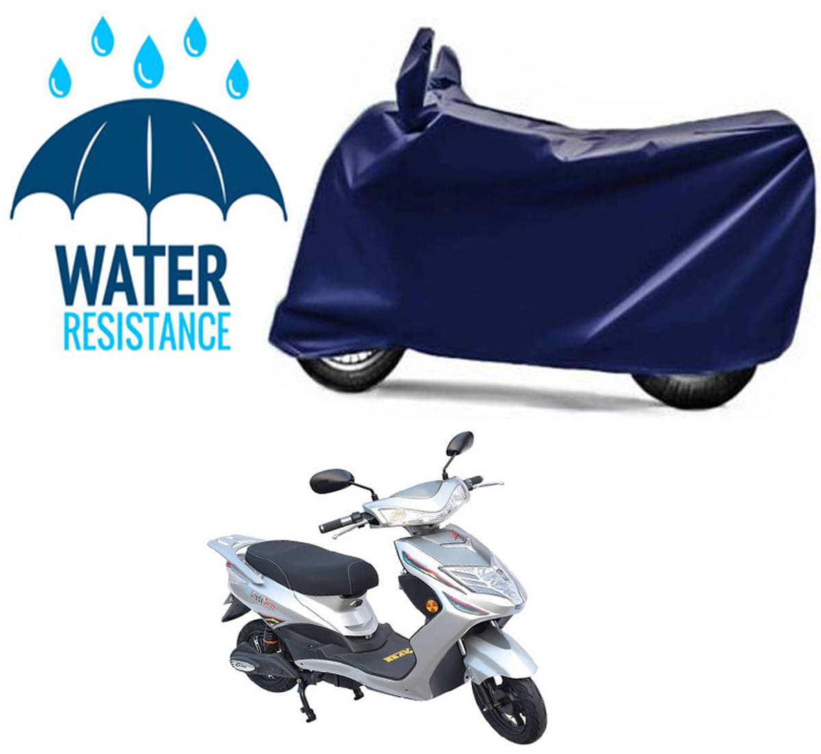 RONISH Bike Body Cover for Avon E Lite ( Pack of 1 ) , Blue     			RONISH Bike Body Cover for Avon E Lite ( Pack of 1 ) , Blue