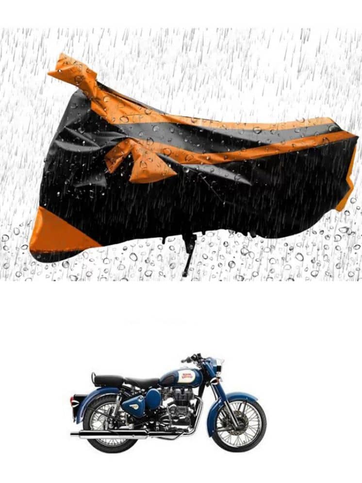RONISH Bike Body Cover for Royal Enfield All Bike Models ( Pack of 1 ) , Orange