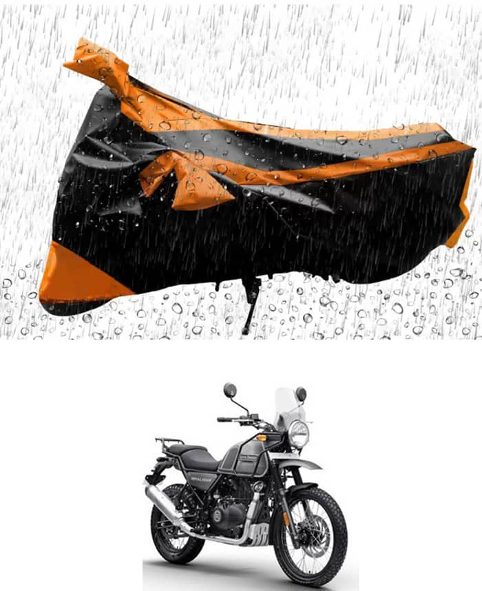 RONISH Bike Body Cover for Royal Enfield Himalayan ( Pack of 1 ) , Orange