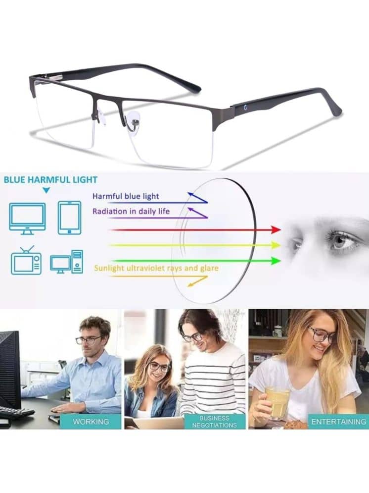 Redex Rectangle Half Rim Reading Glasses