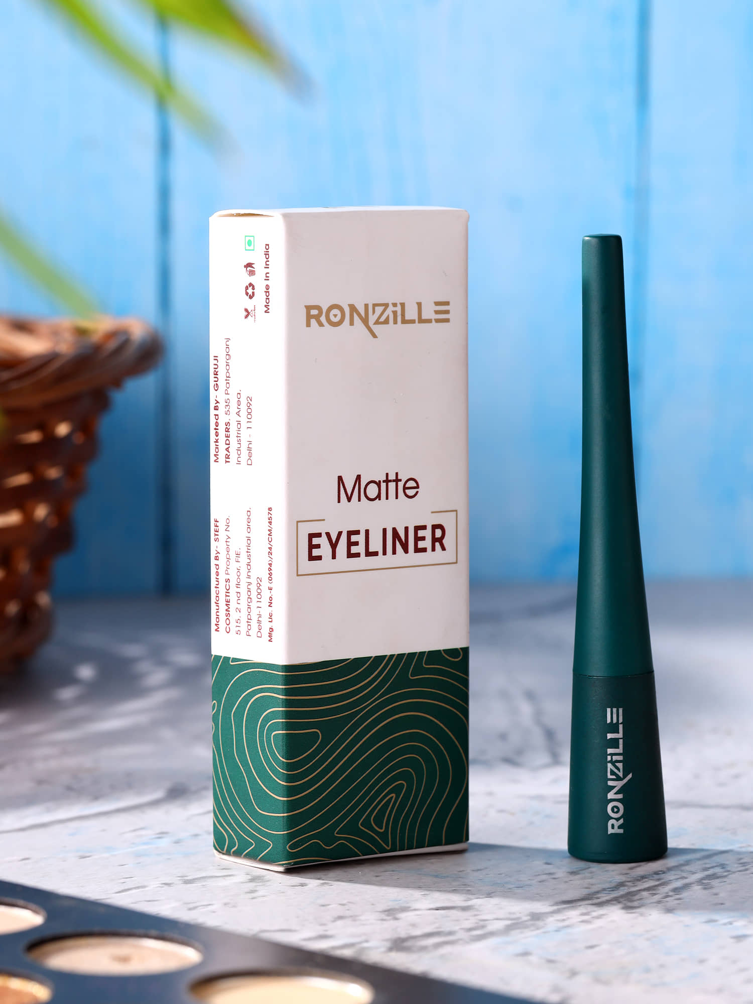 Ronzille Black Matte Eye Liner Liquid ( Pack of 1 ) - Makeup - Eyes | Buy online on ZillyBuy