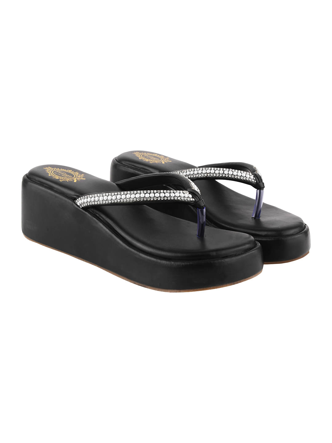     			Shoetopia Black Women's Slip On Heels