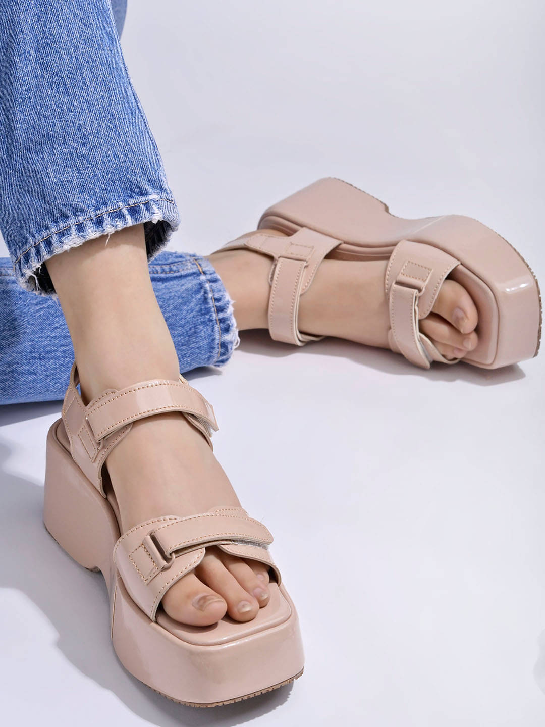 Shoetopia Peach Women's Sandal Heels Shoetopia Peach Women's Sandal Heels