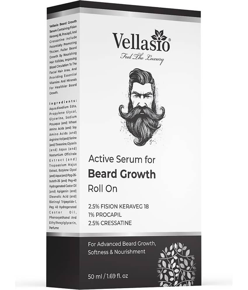 VELLASIO Vitamin E Growth And Softness Beard Oil 50 ml - Beard Care and Tools | Buy online on ZillyBuy