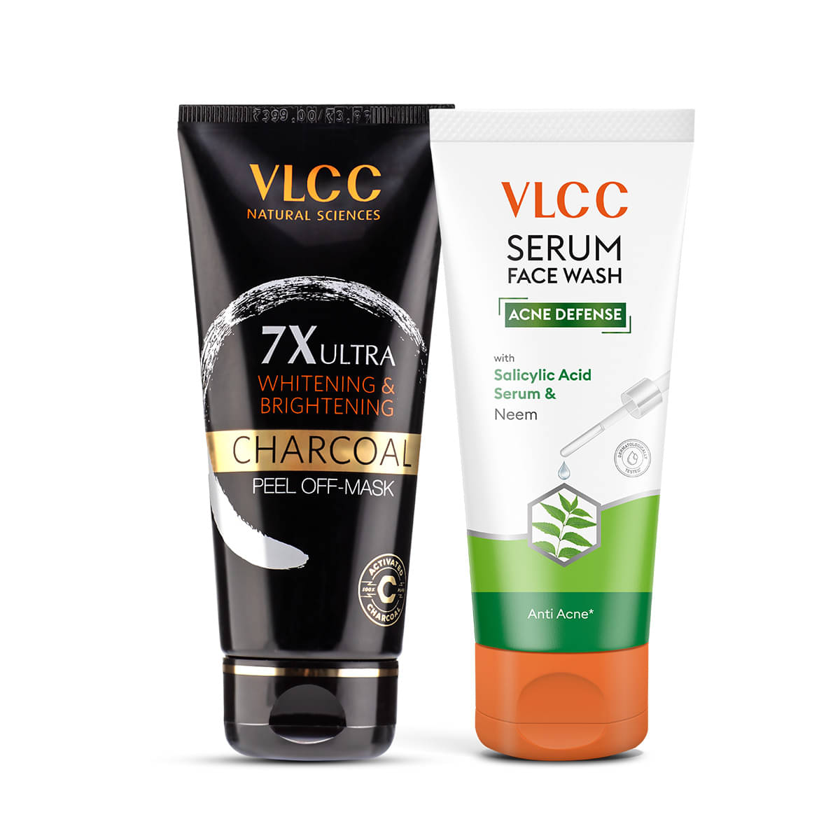     			VLCC Charcoal PeelOff Mask 7XUltra Whitening & Brightening & Acne Defense Facewash Combo(100g+100ml)