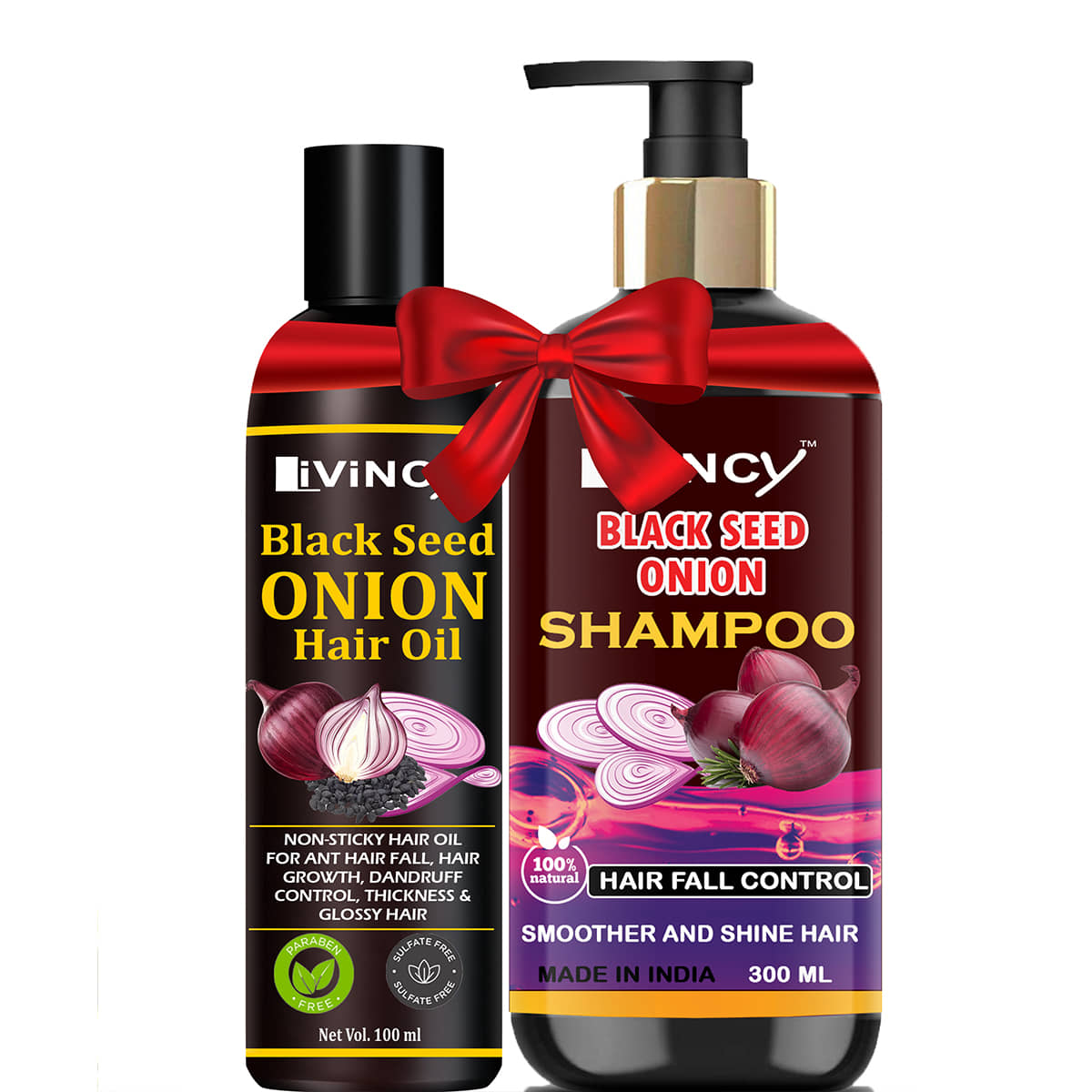 red onion oil and onion shampoo combo kit