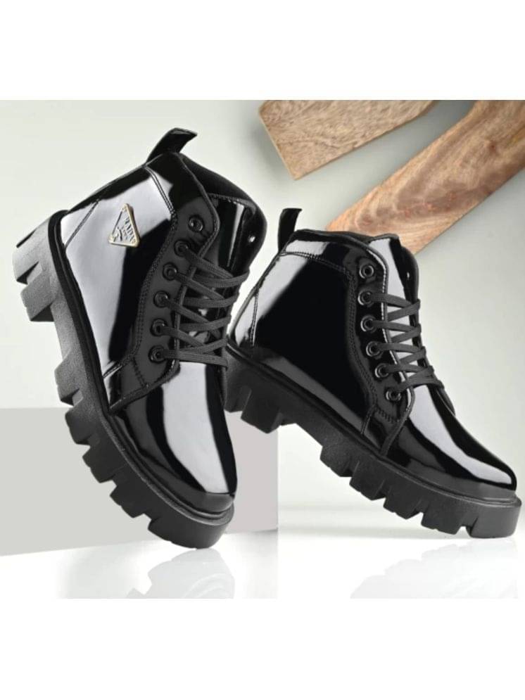 wrizt Casual boot for men Black Men's Lifestyle Shoes wrizt Casual boot for men Black Men's Lifestyle Shoes