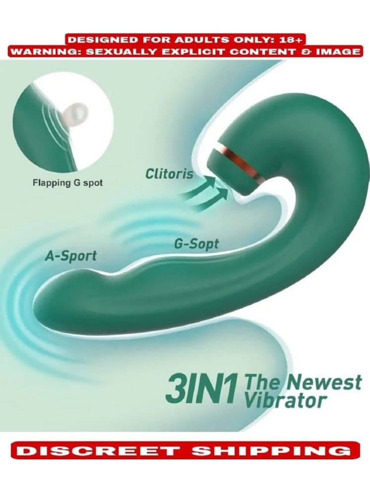     			3 IN 1 WIRELESS FEMALE PULSATING SUCKING VIBRATOR, VAGINAL DILDO, CLITORIS, ORGASM MASSAGER SUITABLE FOR WOMEN WITH MAGNET USB CHARGING OPTION ADULT EROTIC SEX TOYS