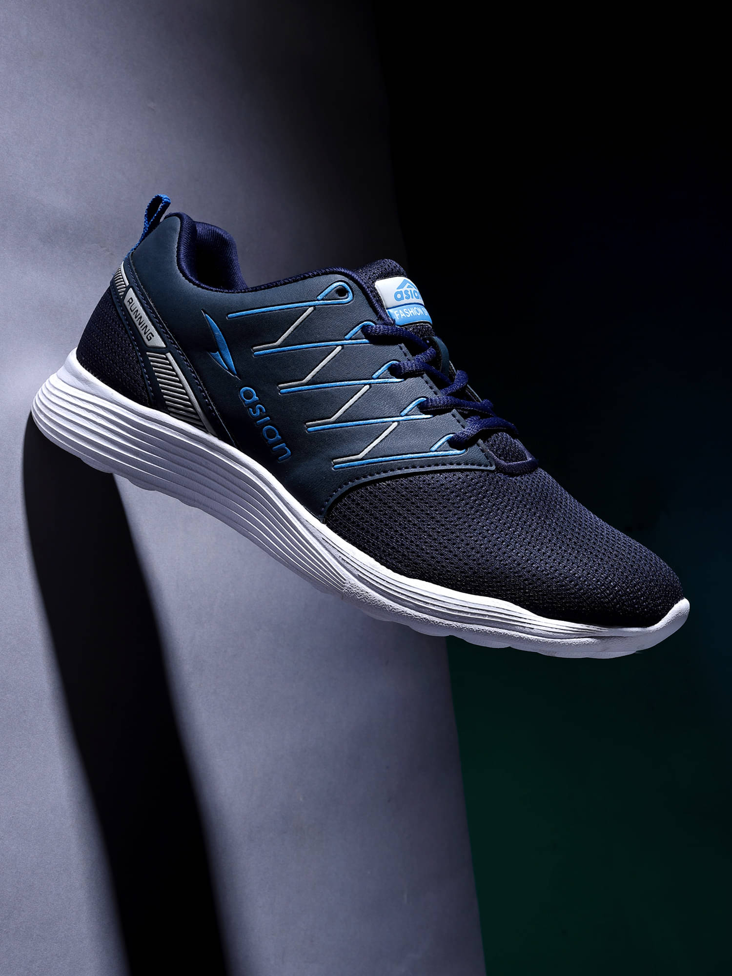 ASIAN CENTURY-12 Navy Men's Sports Running Shoes ASIAN CENTURY-12 Navy Men's Sports Running Shoes