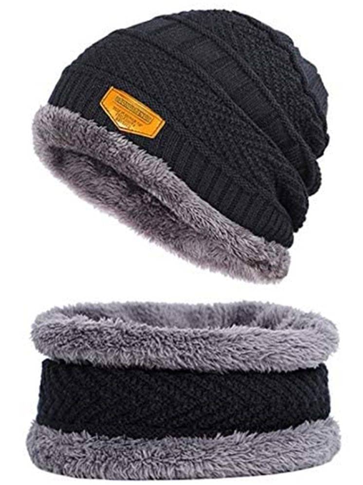 ATIPRIYA Black Woollen Women's Cap ( Pack of 1 ) ATIPRIYA Black Woollen Women's Cap ( Pack of 1 )