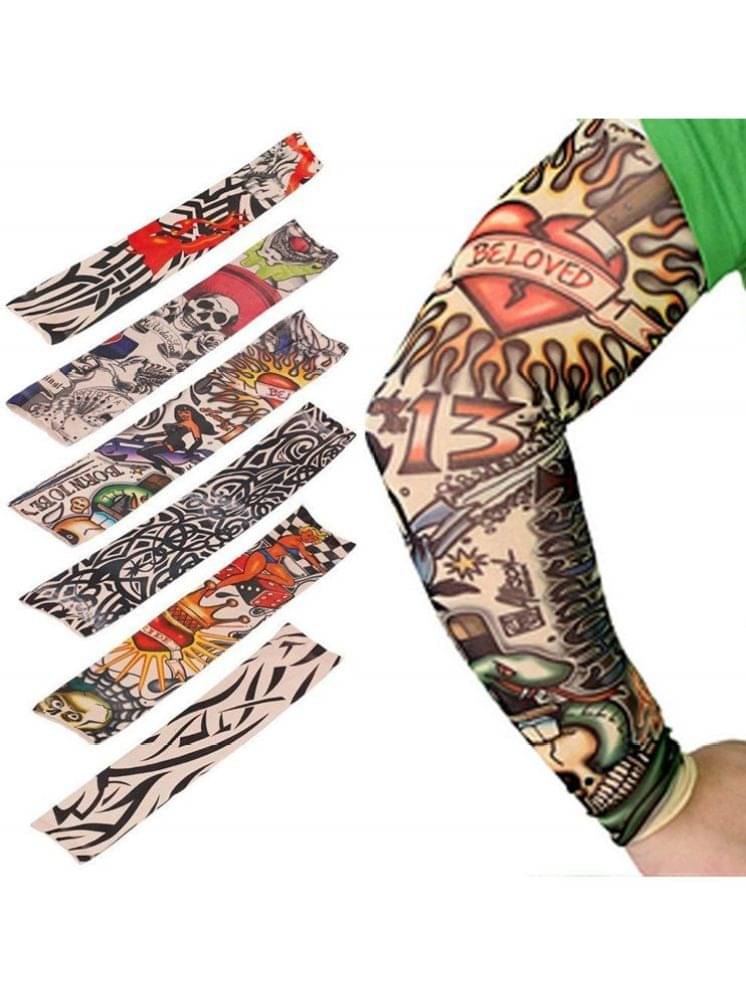 ATIPRIYA Multicolor Printed Riding Sleeves ( Set of 6 ) ATIPRIYA Multicolor Printed Riding Sleeves ( Set of 6 )