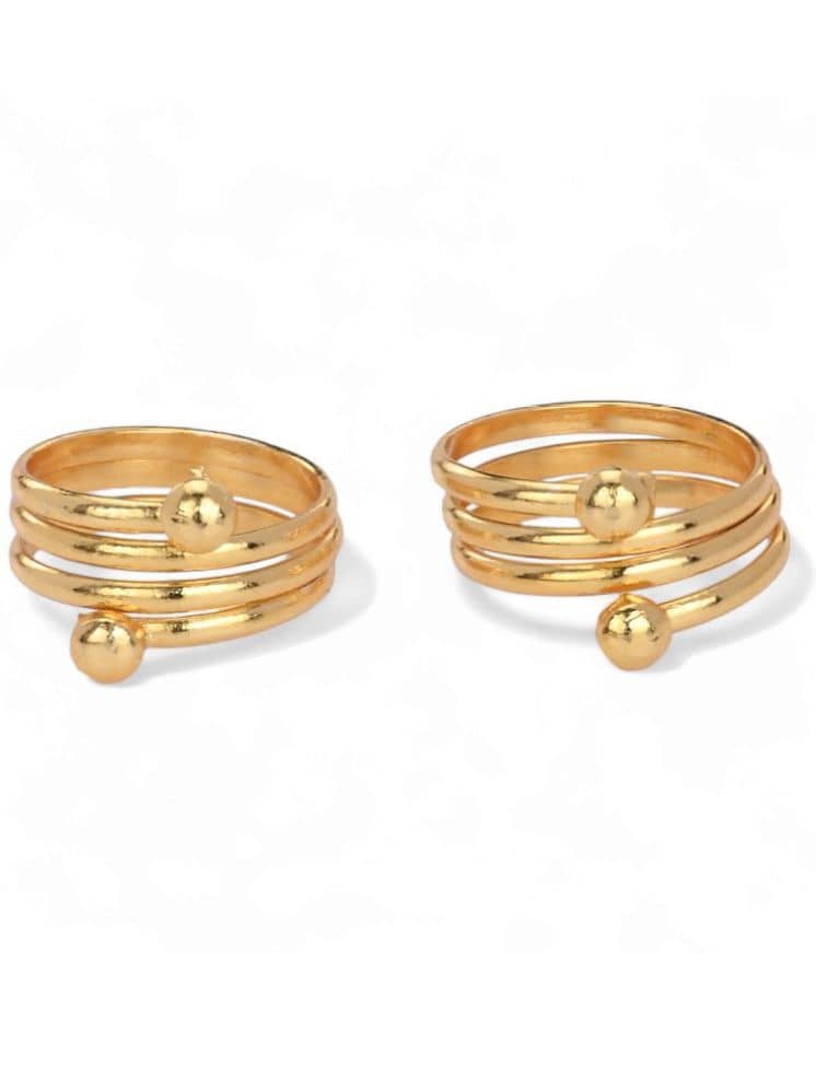 AanyaCentric Gold Toe Rings ( Pack of 1 ) - Anklets | Buy online on ZillyBuy