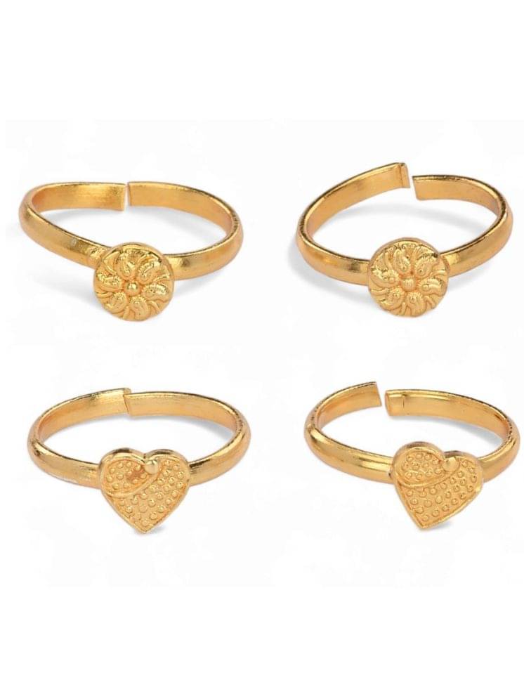 AanyaCentric Gold Toe Rings ( Pack of 2 ) AanyaCentric Gold Toe Rings ( Pack of 2 )
