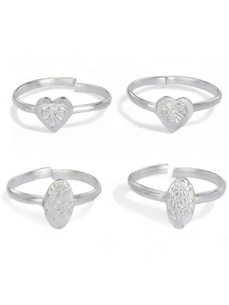 AanyaCentric Silver Toe Rings ( Pack of 2 )     			AanyaCentric Silver Toe Rings ( Pack of 2 )