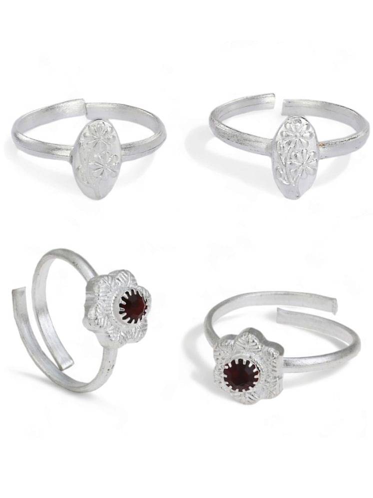 AanyaCentric Silver Toe Rings ( Pack of 2 )     			AanyaCentric Silver Toe Rings ( Pack of 2 )