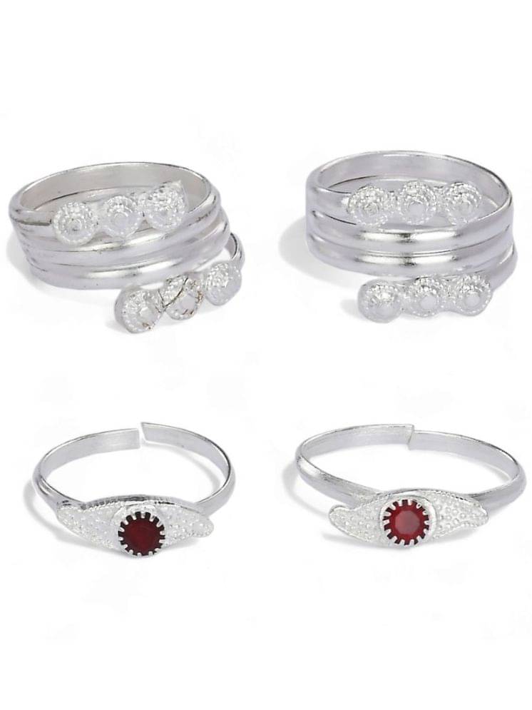 AanyaCentric Silver Toe Rings ( Pack of 2 )     			AanyaCentric Silver Toe Rings ( Pack of 2 )