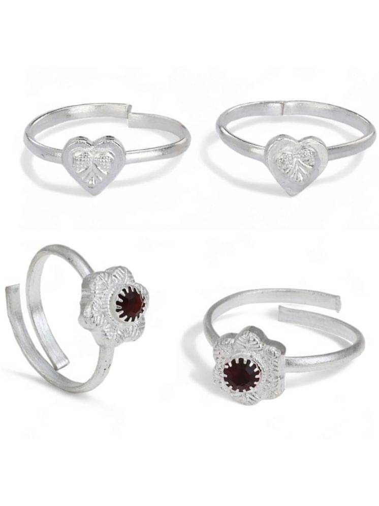 AanyaCentric Silver Toe Rings ( Pack of 2 ) AanyaCentric Silver Toe Rings ( Pack of 2 )