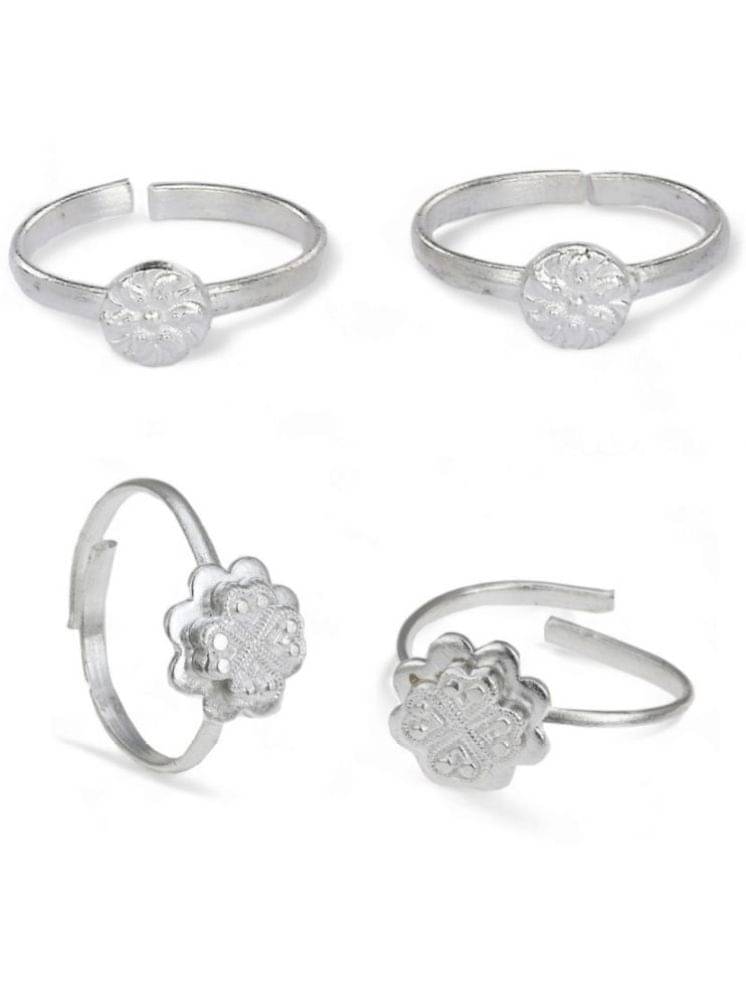 AanyaCentric Silver Toe Rings ( Pack of 2 ) AanyaCentric Silver Toe Rings ( Pack of 2 )